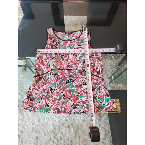 Nine West Womens Multicolor Polyester Sleeveless Round Neck Top Blouse Size M - Picture 7 of 14